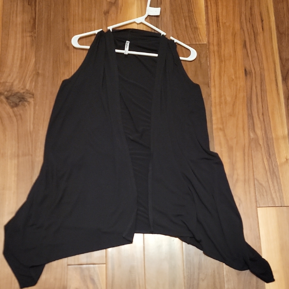 Azules Black Sleeveless Tunic Top Nwot